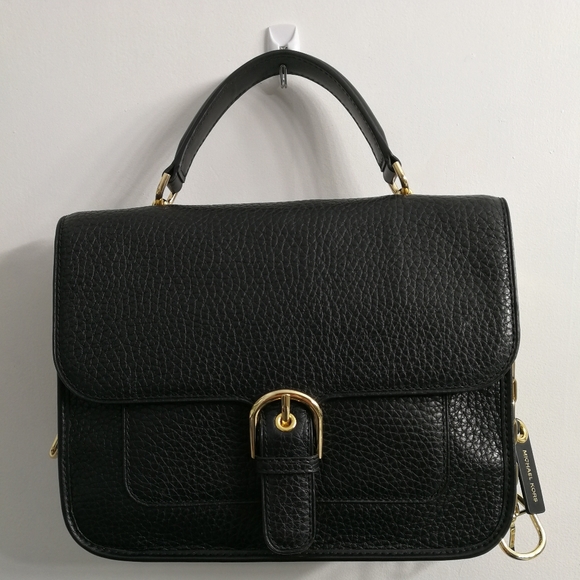 Michael Kors Black Crossbody Camera Bag Leather - Picture 2 of 12